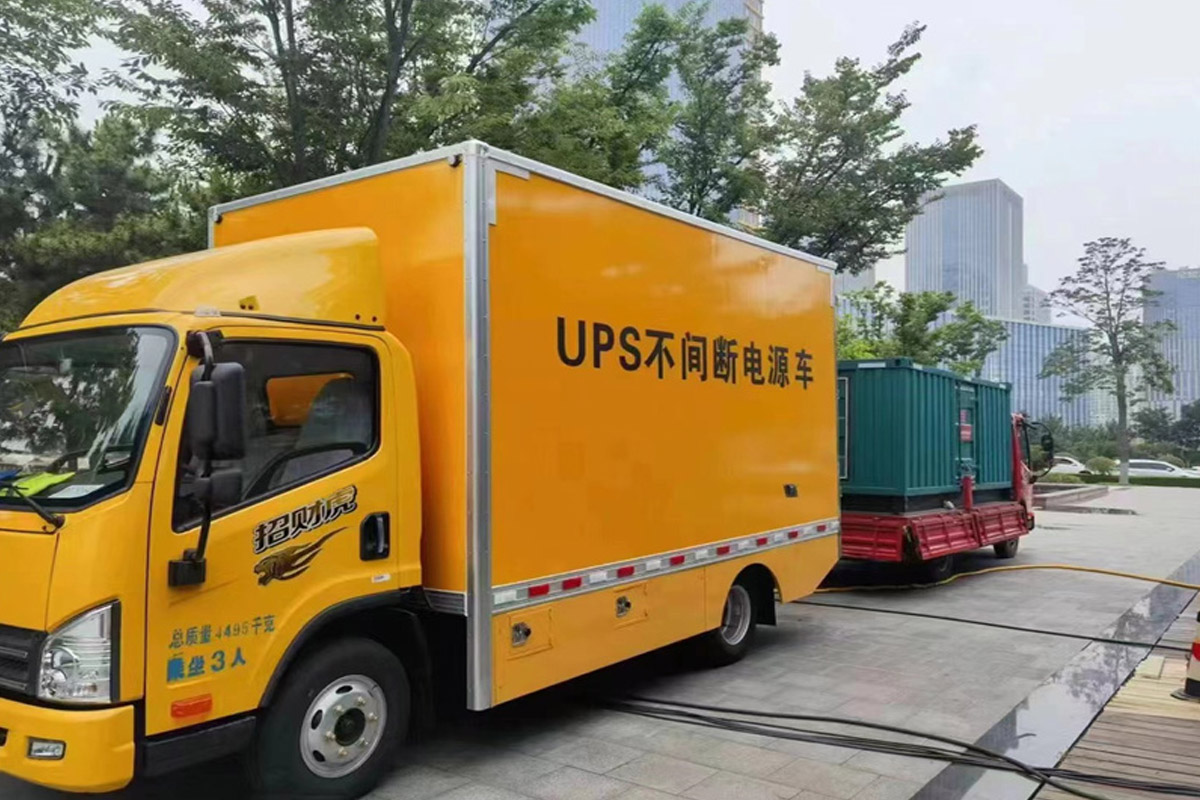 青河发电机租赁施工现场