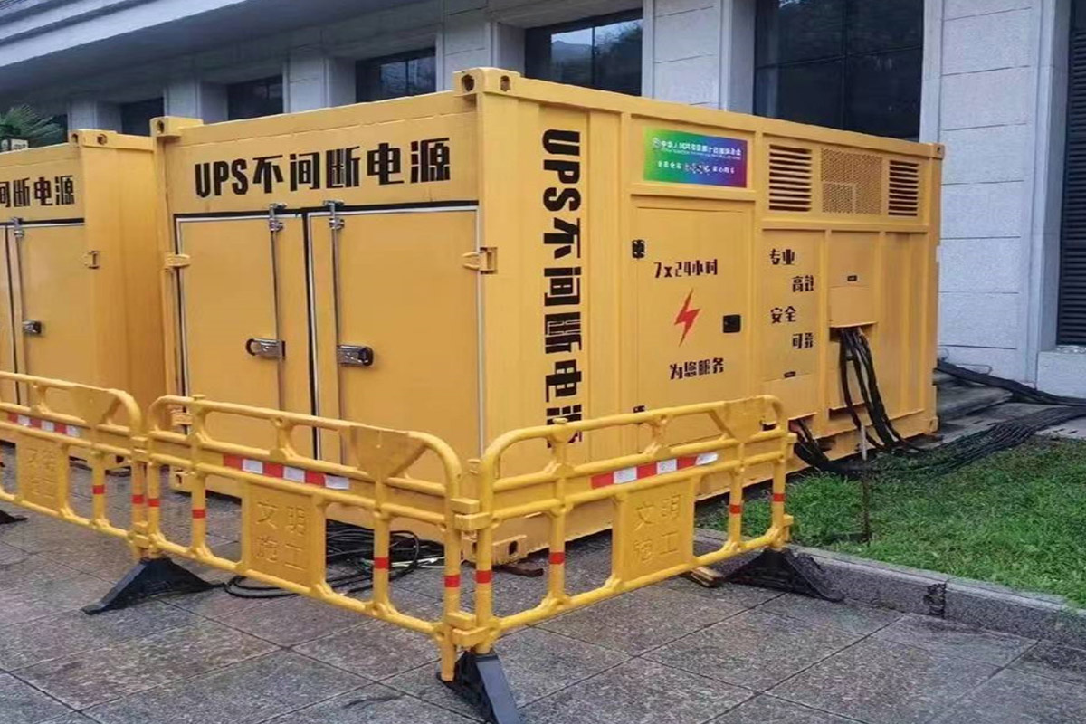 青河发电机租赁施工现场