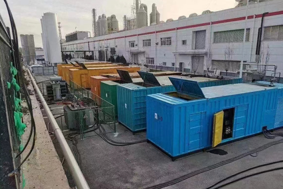 青河发电机租赁施工现场